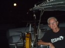 Ann in the moonlight. (s/v Radio Flyer, Rivers Edge Marina, St. Augustine FL)