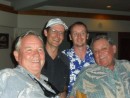 From left: Jim, Tim (restaurant manager at Sadies), Ian (visiting friend from New Zealand), and Tom.