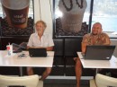 From left: Fred (Sunshine) and Eric (Sidetrack) use the internet at McDonalds in Fagatogo.