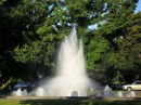 This large public fountain is one of the first sights to greet us as we take a walk down the street near our condo quarters.