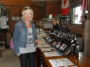 Dianne is delighted by the variety of wines offered at the Box Stallion.