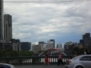 The Melbourne Business District as seen from the Art District side of the bridge.