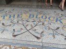 This sidewalk mosaic announces the entrance to The Block, a charming downtown mall. 