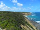 From atop the Otway Lighthouse you can see the Bass Strait to one side...