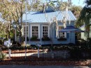 Some St. Marys historic homes have been converted into businesses. This blue house, for instance, is now the home of the Blue Goose.