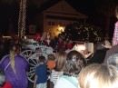 Santa is coming to town, and it seems the entire population of St. Marys, young and old, have turned out for the event.