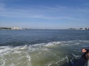 The St. Johns River, as seen from the ferry.