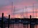Sunset at Rivers Edge Marina, St. Augustine, Florida.