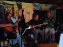 In early February we get a special treat when this trio plays at Hurricane Pattys. (From left: Dave, George, & Lawrence)