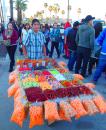 Mexican "candy carts" are also everywhere, during Carnaval and every-day. Besides the vibrant, artificially colored-and-flavored candy, they offer Cheetos or potato chips with ketchup, and a variety of dried fruits with chili-lime seasoning (Tajin.)