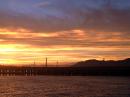 Golden Gate Sunset from the Aquatic Park.