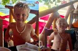 But when the jewelry vendor came around with shark tooth necklaces, the boys were all over that!