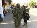 September 16, Mexican Independence Day Parade, lots of women (and men) in camo, like these Chewbaca outfits.