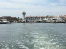 The entrance to Marina Vallarta is two 90°-turns away from the Bay, and another two 90° turns to get to Due West, she