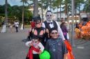 ...but sometimes the whole family turned up in costume like the Adams Family, or the Munsters? Kids bring their bags and baskets downtown to "trick-or-treat" from tourists along the Malecon (beach walk-way), in restaurants and bars.