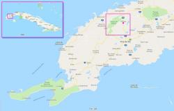 Cuba map showing Viñales in the Piñar del Rio province. 