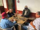 The dominos table in San Sebastian...these guys are here all day long. 