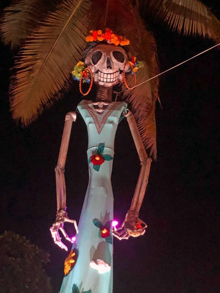 Dia de los Muertos: Many giant "Catrinas" line the Malecon walkway during this festival to celebrate those who have passed on. 