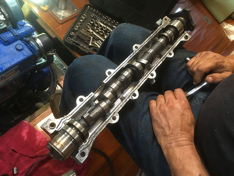 Our camshaft broke into three pieces... no one has been able to figure out how or why, except that it was likely a bad casting 28 years ago. 