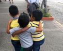 These cute little boys were rough-housing as they walked along the Malecon to the Festival of Guadalupe festivities. 