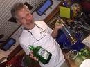 Mix-master Jared Smith making our nightly margaritas with fresh limes, tequila, and "Controy"! They were delish!