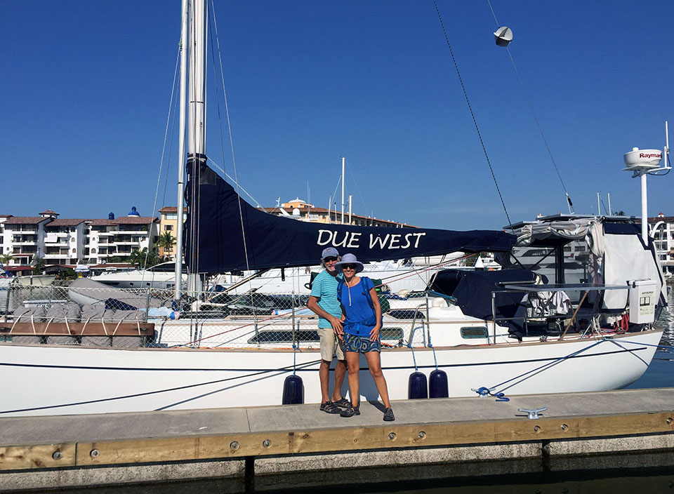 Sara got this farewell shot of us and Due West at Marina Vallarta as she headed back home to Baja and Whidbey Island. We all had a WONDERFUL time and were so glad she could stay with us for 10-days, and that she got to experience an off-shore passage! We
