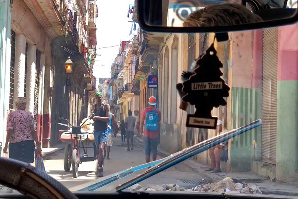 Our first view of the Havana neighborhood where we