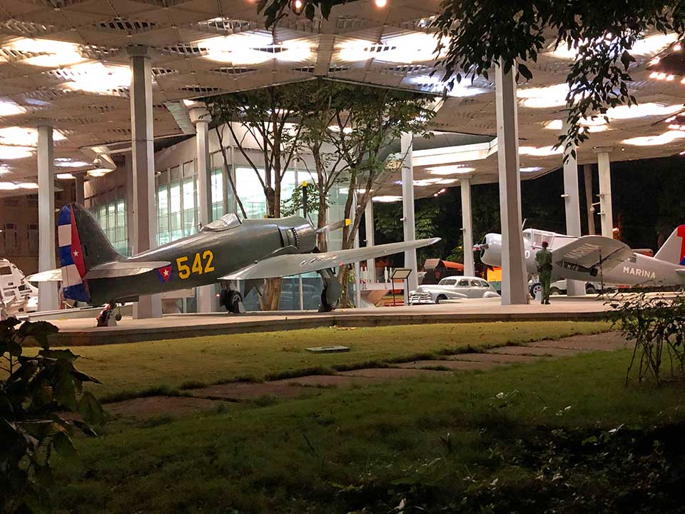 The Museum of the Revolution: Soviet and US planes on display. 
