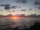 Sunset half-way across the Sea of Cortez.