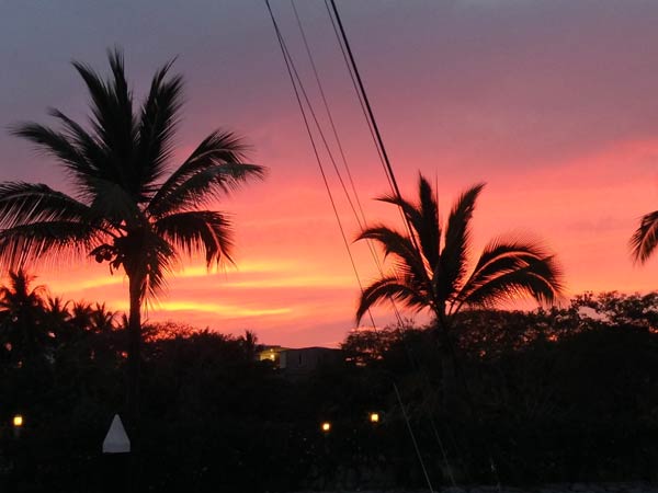Sunset over La Cruz.