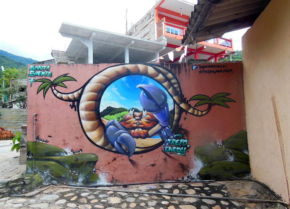 Yelapa art of cangrejo (crab).