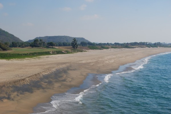 beach in front of golf course