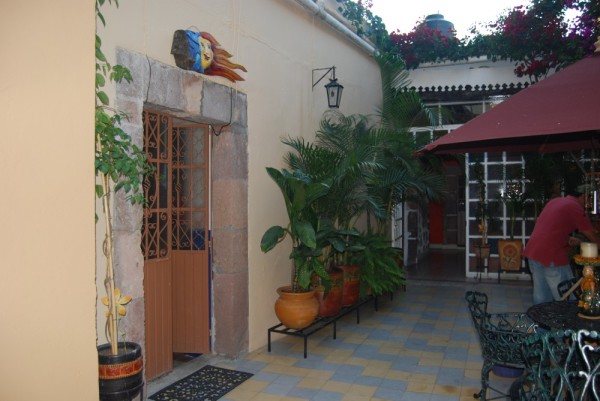 Entrance to the Patzcuaro suite from the courtyard
