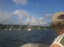Hartman Bay anchorage - Gary in foreground