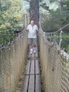 Botanical Garden - Barry (Smart Move) on rope bridge