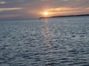 sunset off bio-luminescent bay