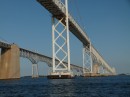 And a more familiar bridge - across the Chesapeake Bay - we were very happy to see the Bay Bridge!