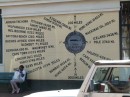 Nantucket was the whaling capital of the world.  This wall showed all the places where the whalers went.
