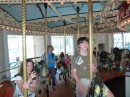 They even have a carousel which we had to ride.  Not everyone was thrilled by that.