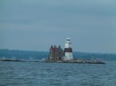 This is Execution Rocks Lighthouse in Long Island Sound - on our way to Port Washington. Our last port before heading down the East River in New York City.