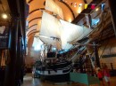 They even had a replica whaling ship built to scale.