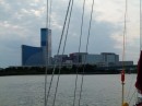 Anchored next to the Atlantic City Marina Casinos