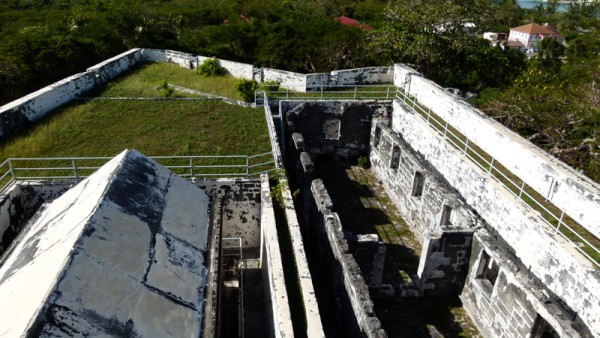 Here is a good view of the fort.  We enjoyed Nassau even though we were too scared of it