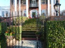I really loved the ivy on the steps of this house.