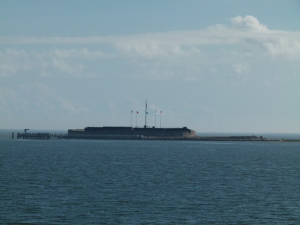 The tour we took was to Fort Sumter, where the first shots of the Civil War were fired. 
