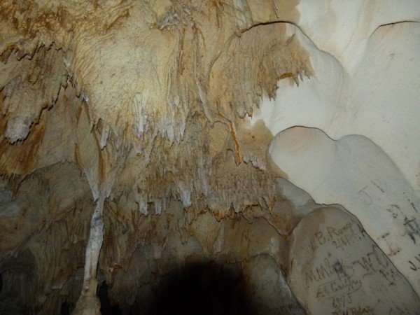 Much of the ceiling had these great formations.
