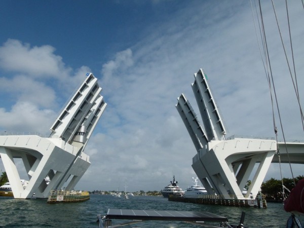 This bridge opened up to Port Everglades which is very commercial and is where the cruise ships leave from.