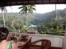 View from our hotel room. Over looking the valley which has been carved out by the Sungai Ayung.