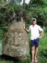 Ancient carving on Floreana Island