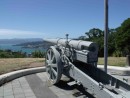 Big gun overlooking the Wellington harbour.